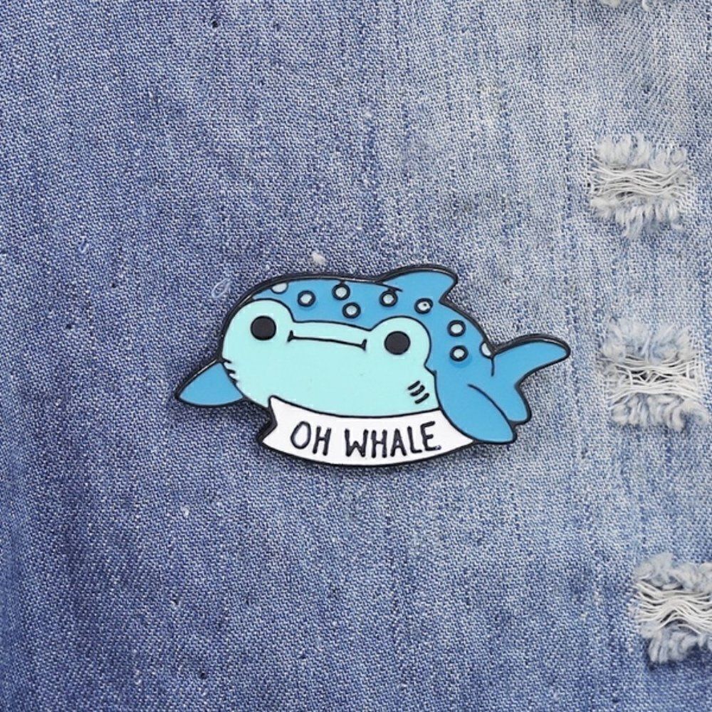 🐳Oh Whale enamel pin 